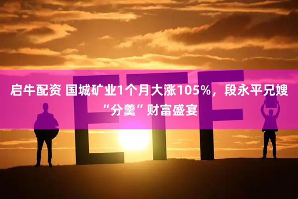 启牛配资 国城矿业1个月大涨105%，段永平兄嫂“分羹”财富盛宴